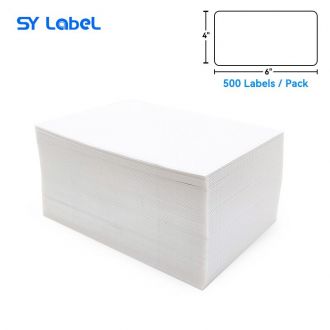 Zebra Compatible Label 4" x 6" x 500pcs fanfold