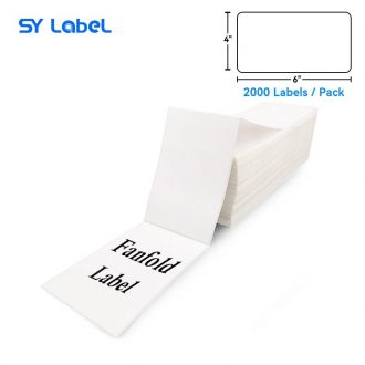 Zebra Compatible Label 4" x 6" x 2000pcs fanfold